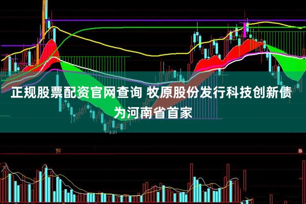 正规股票配资官网查询 牧原股份发行科技创新债 为河南省首家