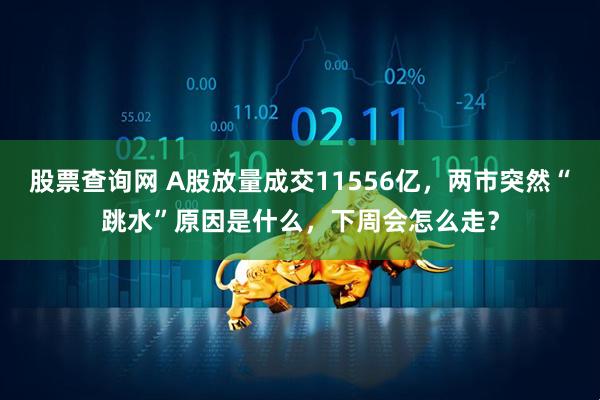 股票查询网 A股放量成交11556亿，两市突然“跳水”原因是什么，下周会怎么走？