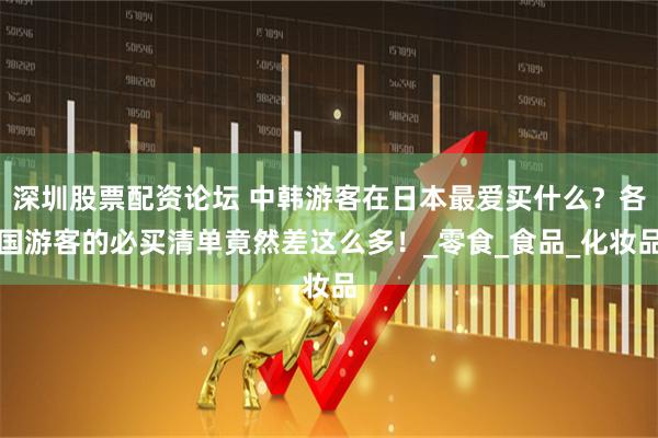 深圳股票配资论坛 中韩游客在日本最爱买什么？各国游客的必买清单竟然差这么多！_零食_食品_化妆品